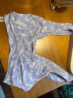 SKIMS Lavender and White Printed Bralette